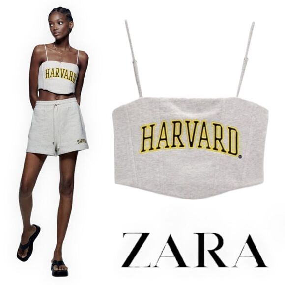 ZARA | Gray Marl | HARVARD UNIVERSITY® TOP - Picture 1 of 14